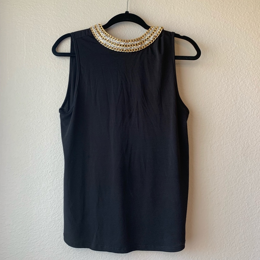 black top with chain detail